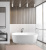 Belbagno Овальная акриловая ванна в комплекте со сливом-переливом 170x79x59 BB411-1700-800 от интернет-магазина Purezza 