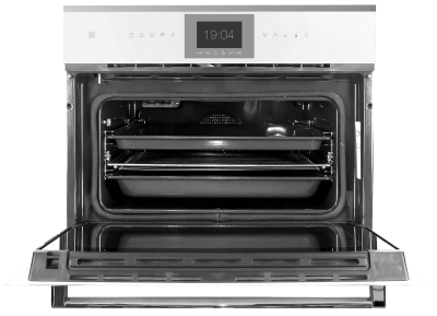 Kuppersbusch Компактный духовой шкаф белый с пиролизом и термощупом CBP 6550.0 W1 Stainless Steel от интернет-магазина Purezza 