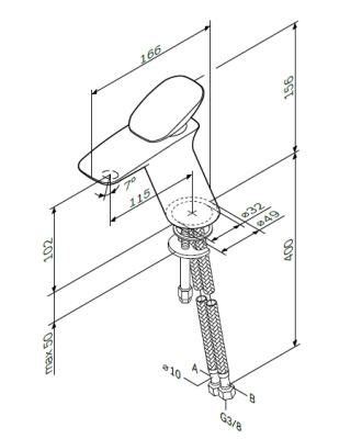 AM.PM Spirit 2.0 Смеситель для раковины F70A02100 от интернет-магазина Purezza 