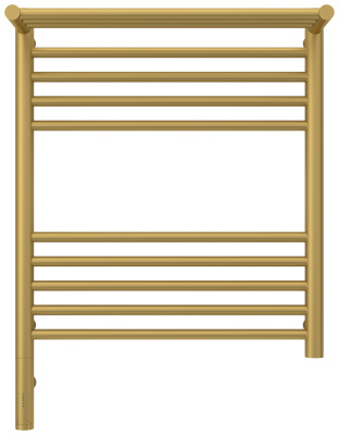 Сунержа Богема с полкой 3.0 Электрический полотенцесушитель 600х500 Матовое золото от интернет-магазина Purezza 