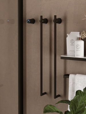 Maxonor EASY Электрический полотенцесушитель 1000х355 PL-TRE07BR2-9 (30) Матовый графит от интернет-магазина Purezza 