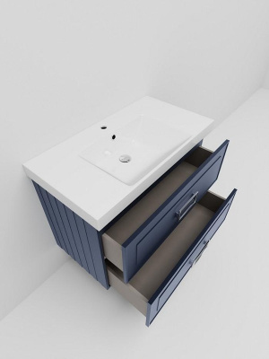 La Fenice Cubo Twin Тумба под раковину 97.6х46.9 FNC-01-CUB-BG-100-2 Синий матовый от интернет-магазина Purezza 