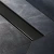 Bettoserb Compact Line Matte Black Душевой лоток под плитку / чёрный, длина 550/650/750/850 от интернет-магазина Purezza 