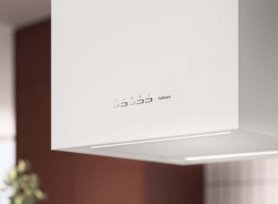 Falmec White MIRA(Plus) isola 40 bianco (800) Вытяжка островная белая 40 см, CMFI40.E14P2#EUB490F от интернет-магазина Purezza 