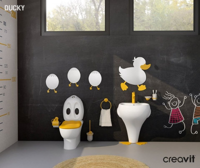 Creavit DUCKY Зеркало детское, "Яйцо" 20,8х30,7 DC30035-B Желтый от интернет-магазина Purezza 