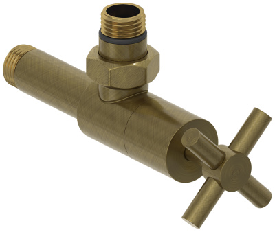 Сунержа Вентиль угловой крест G 1/2" НР х G 1/2" НР 05-1408-1212 Состаренная бронза от интернет-магазина Purezza 