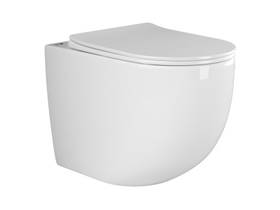 Ceramicanova Mia Rimless Напольный приставной унитаз CN1810 Белый от интернет-магазина Purezza 