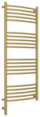 Сунержа Богема 3.0 выгнутая Электрический полотенцесушитель 1200х500 Матовое золото от интернет-магазина Purezza 