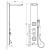 Excellent Glas Душевая панель ARAC.GR8401 интернет-магазин Purezza Excellent Glas Душевая панель ARAC.GR8401 от интернет-магазина Purezza
