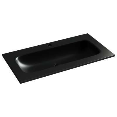 Ceramicanova Grace Раковина накладная с отверстием под смеситель 91х45,7 CN7019MB Черный матовый от интернет-магазина Purezza 