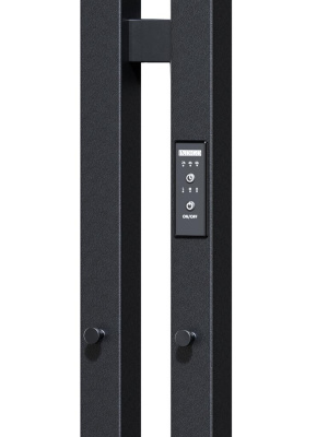 INDIGO Style Pro Электрический полотенцесушитель 1200х100 LSPRE120-10BRRt Черный муар от интернет-магазина Purezza 