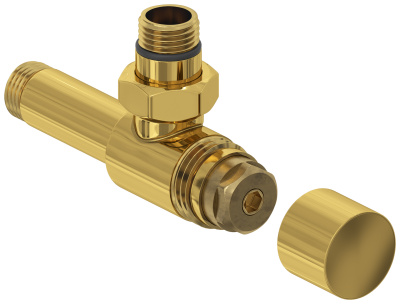 Сунержа Вентиль угловой под шестигранник G 1/2" НР х G 1/2" НР 03-1404-1212 Золото от интернет-магазина Purezza 