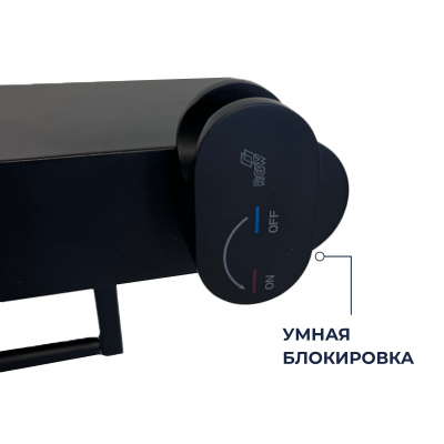 RGW SP-216-B Гигиенический душ с прогрессивным смесителем наружного монтажа, цвет Черный от интернет-магазина Purezza 