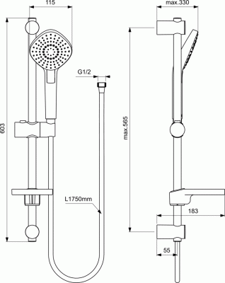 Ideal Standard BC264AA ESLA Промо комплект 3 в 1 (BC224AA+BC229AA+B2621AA) от интернет-магазина Purezza 