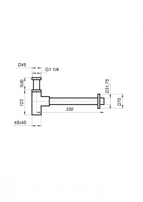 Belbagno Сифон для раковины BB-SMQ2-01 от интернет-магазина Purezza 