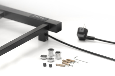 Сунержа Стилье Формат 26 Электрический полотенцесушитель 800х500 Матовый черный от интернет-магазина Purezza 