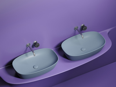 Ceramicanova Element Умывальник накладная чаша овальная 60х38 CN6049MHL Серо-голубой матовый от интернет-магазина Purezza 