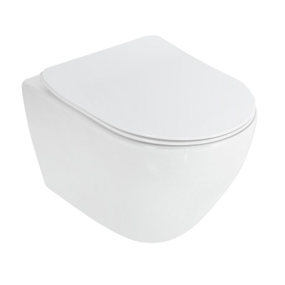 Cezares STYLUS Унитаз подвесной безободковый CZR-513-TH-R Белый от интернет-магазина Purezza 