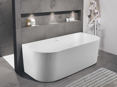 Belbagno Пристенная акриловая ванна в комплекте со сливом-переливом 170x79x58 BB412-1700-800 от интернет-магазина Purezza 