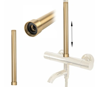 Rea Удлинитель для душевого гарнитура 30 см REA-K7704 Матовое золото от интернет-магазина Purezza 