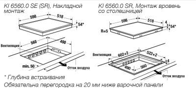 Kuppersbusch KI 6560.0 SR Индукционная варочная панель 60 см от интернет-магазина Purezza 