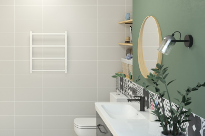 Сунержа Стилье Формат 26 Электрический полотенцесушитель 600х500 Матовый белый от интернет-магазина Purezza 