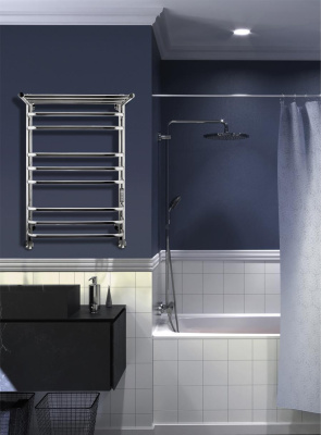 INDIGO Brace Lux с полочкой Полотенцесушитель электрический 700х400 LCBLE70-40PRt Полированный от интернет-магазина Purezza 