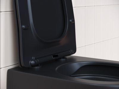 Ceramicanova Play Rimless Подвесной унитаз CN3001MB Черный матовый от интернет-магазина Purezza 