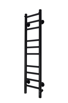Grois Laura Полотенцесушитель электрический GR133 20x100 П10 9005 R Ф32 Матовый черный от интернет-магазина Purezza 