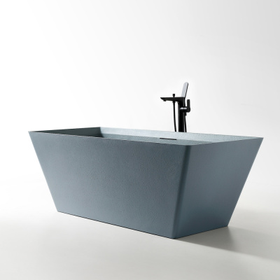 ABBER Berlin Ванна из искусственного камня 170х75х60 AM9912G Серый матовый от интернет-магазина Purezza 