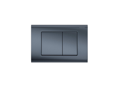 Aquatek Панель смыва для инсталляции оружейная сталь матовая (клавиши квадратные) PNS-0000004 Pneumo S, пневматическое управление от интернет-магазина Purezza 