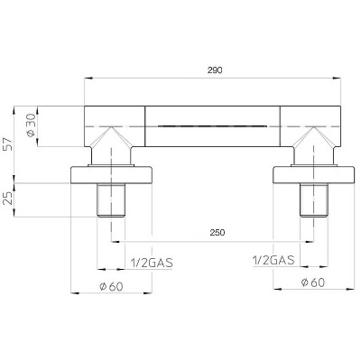 BOSSINI CASCATA WALL Верхний душ настенный поворотный I00271F.030 от интернет-магазина Purezza 