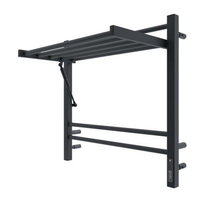 Terminus Горизонт П8 Электрический полотенцесушитель 600х600 4670078543523 Черный муар от интернет-магазина Purezza 