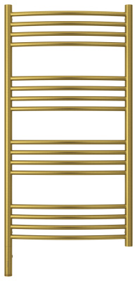 Сунержа Богема 3.0 выгнутая Электрический полотенцесушитель 1000х500 Состаренная латунь от интернет-магазина Purezza 