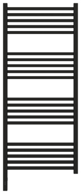Сунержа Модус 3.0 Электрический полотенцесушитель 1200х500 Матовый черный от интернет-магазина Purezza 
