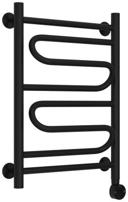 Стилье Формат 22 Электрический полотенцесушитель 600х400 Матовый черный от интернет-магазина Purezza 