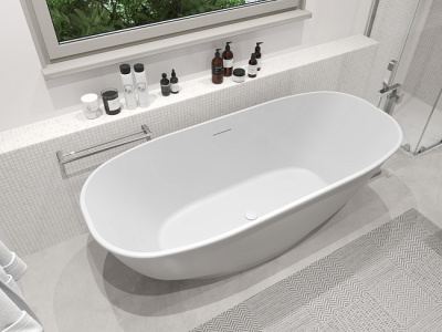Maxonor REINA Акриловая ванна 1700х750х580 PL-BT1710 Белый от интернет-магазина Purezza 
