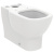 Ideal Standard TESI AquaBlade Унитаз напольный с полным примыканием к стене для монтажа с бачком T0082V1 Белый матовый от интернет-магазина Purezza 