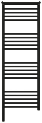 Сунержа Богема с полкой 3.0 Электрический полотенцесушитель 1200х400 Матовый черный от интернет-магазина Purezza 