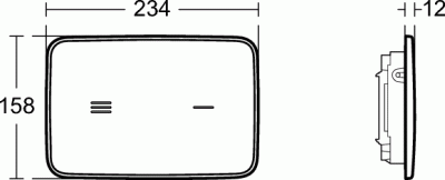 Ideal Standard ALTES Бесконтактная панель смыва R0130A6 Черный от интернет-магазина Purezza 
