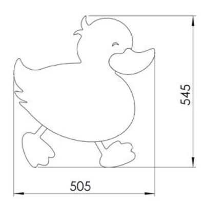 Creavit DUCKY Зеркало детское, "Утенок" 50,5х54,5 DC30035-AB Синий от интернет-магазина Purezza 