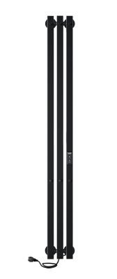 INDIGO Style 3 PRO Полотенцесушитель электрический LSPRE120-13BRRt Черный муар от интернет-магазина Purezza 