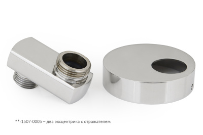 Сунержа Эксцентрик TUBE нар. р. G 1/2" / нар. р. G 3/4" смещение 32 мм / 2 шт 15-1507-0005 Темный титан муар от интернет-магазина Purezza 