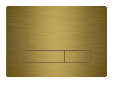 KK-POL Смывная клавиша Vitrum Metal Slim, 350/PSM/007-00-00 Брашированное золото от интернет-магазина Purezza 