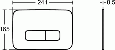 Ideal Standard OLEAS M3 Механическая панель смыва R0123AC Белый от интернет-магазина Purezza 