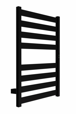 INDIGO Oktava Slim 5 Электрический полотенцесушитель 800х400 LСLOKS5E80-40BRRt Черный муар от интернет-магазина Purezza 