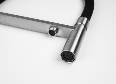 Knotlor Infinity Смеситель для кухни с каналом для питьевой воды SS-16 Сталь от интернет-магазина Purezza 