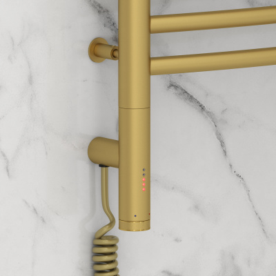 Сунержа Богема 3.0 выгнутая Электрический полотенцесушитель 1000х500 Матовое золото от интернет-магазина Purezza 