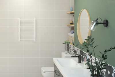 Сунержа Стилье Формат 26 Электрический полотенцесушитель 600х400 Матовый белый от интернет-магазина Purezza 