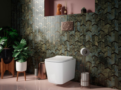 Ceramicanova Cubic Rimless Подвесной унитаз CN1806 Белый от интернет-магазина Purezza 